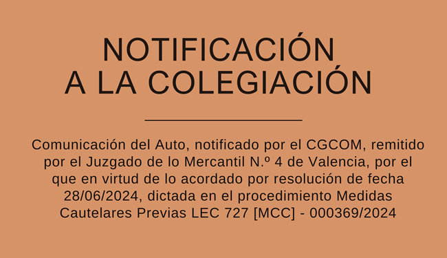 Notificación para la colegiación del COM Asturias
